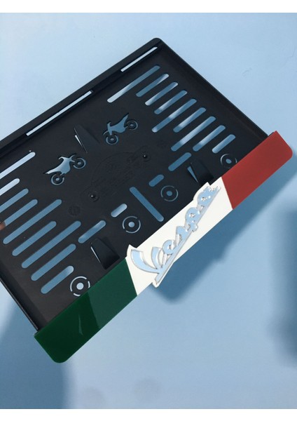 3ADİJİTAL Gümüş Vespa Motor Plakalığı