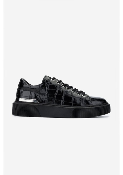Lacivert Erkek Deri Sneaker 352 21265 Erk Ayk SK24-25