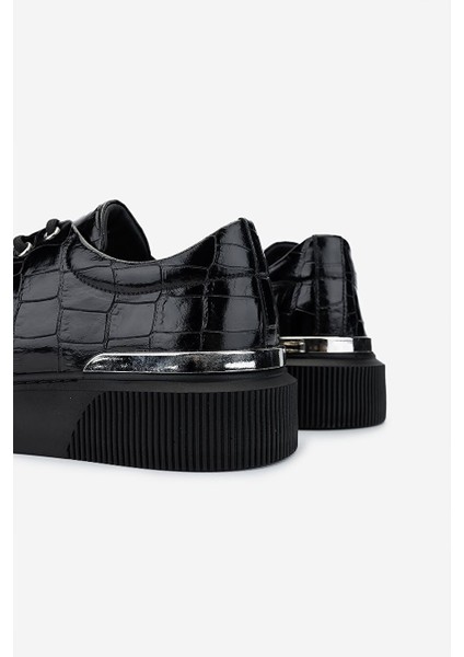 Lacivert Erkek Deri Sneaker 352 21265 Erk Ayk SK24-25