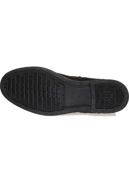 Siyah Erkek Bot Mıchelle Black // Nubuk