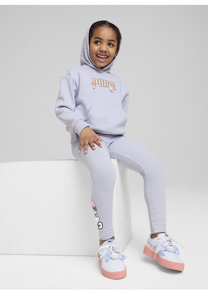 Lila Kız Çocuk Sweatshirt 63006347-PUMA x Hello Kıtty & Frıen