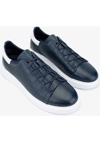 Acrux Erkek Lacivert Floter Hakiki Deri Sneakers & Spor Ayakkabı