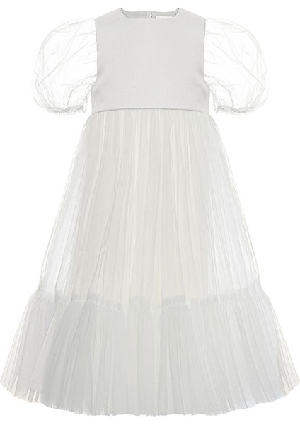 Beyaz Flower Girl Maxi Elbise modelleri