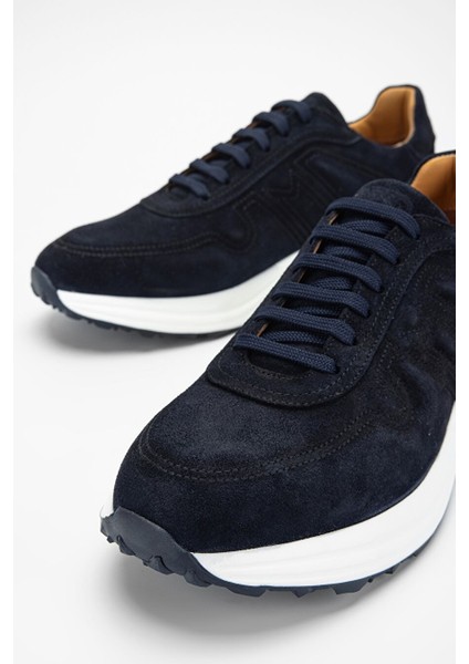 Agatho Erkek Lacivert Süet Hakiki Deri Sneakers & Spor Ayakkabı modelleri