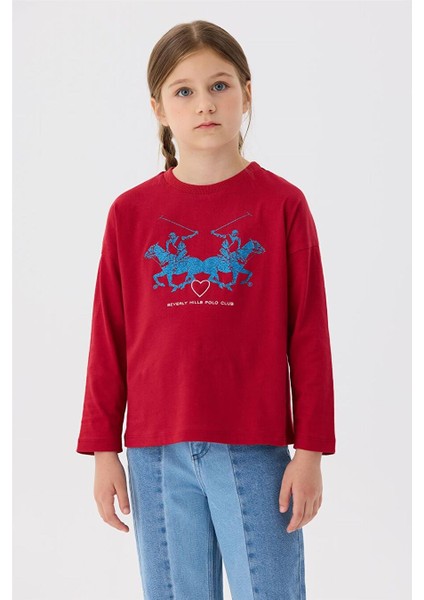 Kız Çocuk Kırmızı T-Shirt