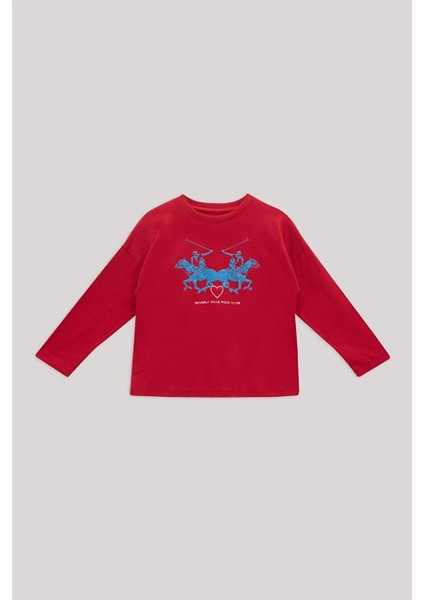 Kız Çocuk Kırmızı T-Shirt indirimleri
