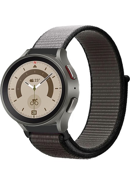 Samsung Galaxy Watch 4 5 5pro 6 7 FE 40mm ve 44mm ile Uyumlu Kordon Kumaş Desenli Cırt Cırtlı Spor Kayış