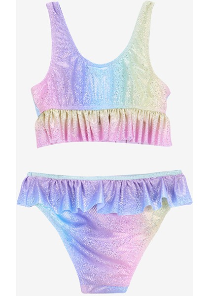 Çok Renkli Kız Çocuk Bikini Takım BRB4SG-BKİ6004 fiyatları