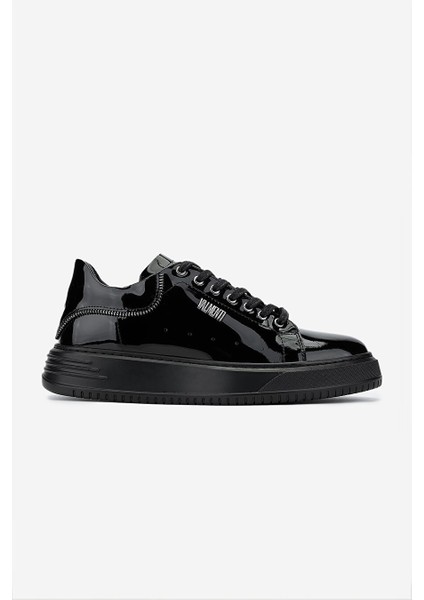 Erkek Hakiki Deri Siyah Rugan Sneakers & Spor Ayakkabı