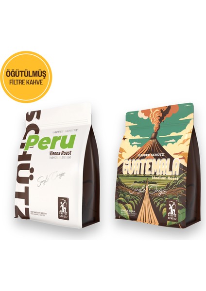 Peru & Guatemala Öğütülmüş Yöresel Kahve 250g x2