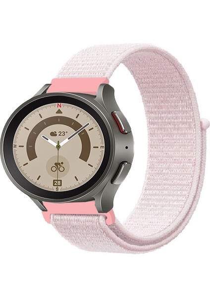 Samsung Galaxy Watch 4 5 5pro 6 Akıllı Saatleri Uyumlu Kordon Kumaş Desenli Cırt Cırtlı Spor Kayış