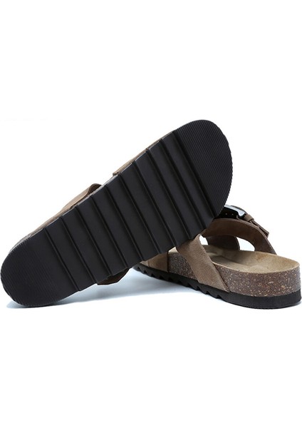 14446 Ch-Kifidis Soft Step Erkek Süet Deri Mantar Terlik 40-46