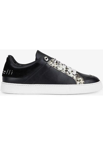 Roberto Botticelli Erkek Hakiki Deri Siyah Sneakers & Spor Ayakkabı