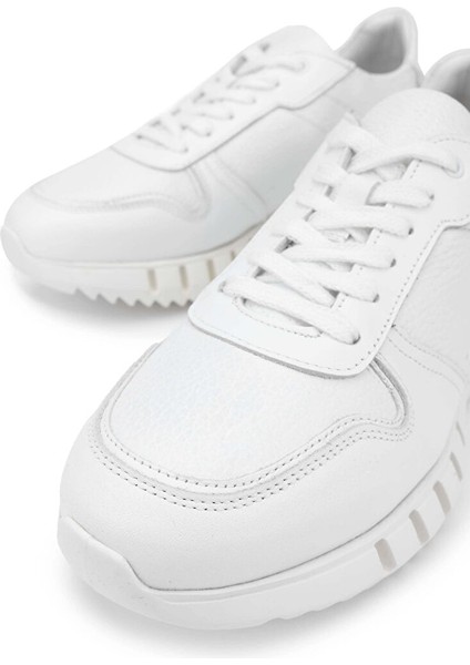 Beyaz Erkek Deri Sneaker 285 T3246 Erk Ayk Y24 modelleri