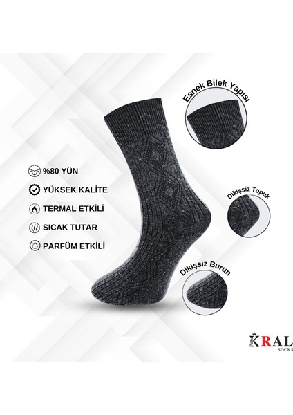 Kışlık Yün Çorap Lambswool (Özel Kuzu Yünlü) Kadınlar Için Termal Özellikli indirimleri