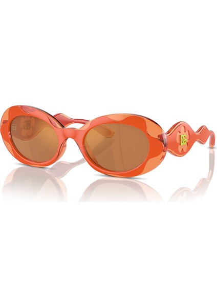 Dolce&gabbana DX6005 Oval Turuncu Unisex Çocuk Güneş Gözlüğü