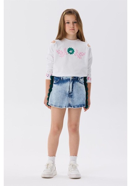 Kız Çocuk Denim Etek