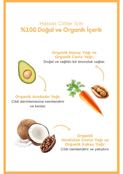 %100 Doğal ve Organik Içerikli Vegan Tanning Oil Bronzlaştırıcı YAĞ-100ML indirimleri