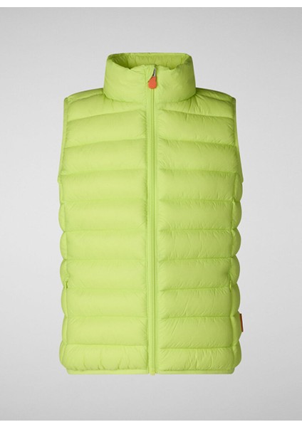 Yeşil Erkek Çocuk Dik Yaka Normal Kalıp Puffer Yelek J82430XGIGA1950067