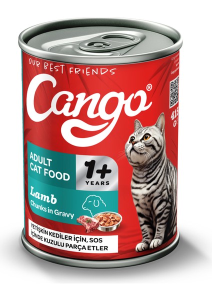 Yetişkin Yaş Kedi Maması Kuzu Etli 415GR 6lı fiyatları