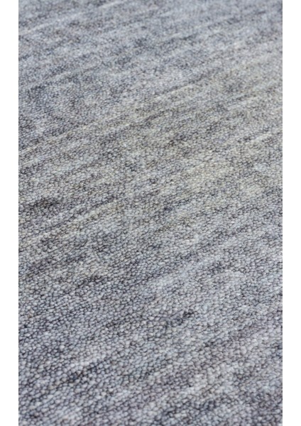 TF PLAIN D.GREY - TAFTAN - Pakistan Overdyed Tarzı Özel Hav Vermeyen ve El Emeği ile Özel Tezgahlarda Üretilen Uşak Halısı - DARK GREY - 170*240