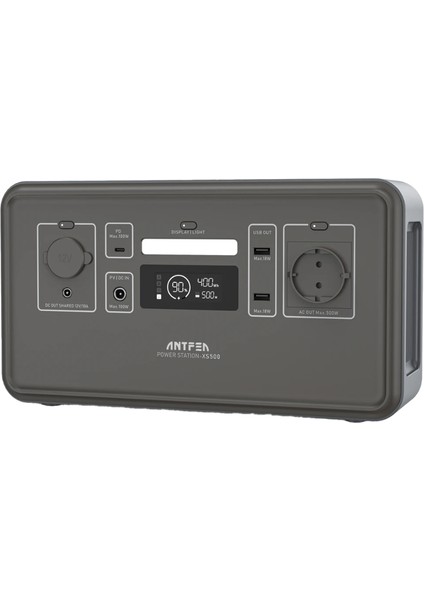 Sicco - Antfea XS500 500W Ac Çıkışlı (500WH) Taşınabilir Güç Istasyonu - Kamp, Karavan Vb. Yeşil
