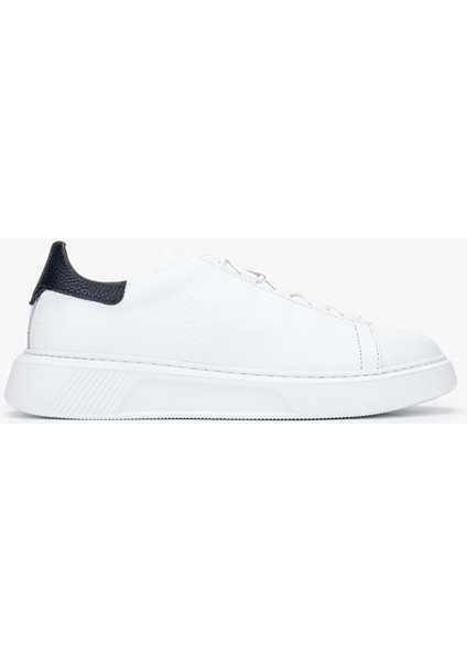 Acrux Erkek Beyaz Floter Hakiki Deri Sneakers & Spor Ayakkabı