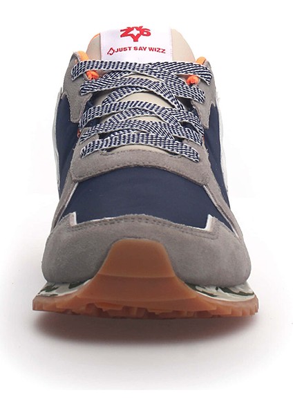 Gri-Lacivert Erkek Süet Sneaker Jet-M
