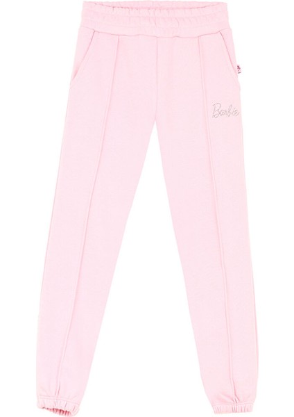 Pembe Kız Çocuk Taşlı Sweatpant BRB4WG-EA6046