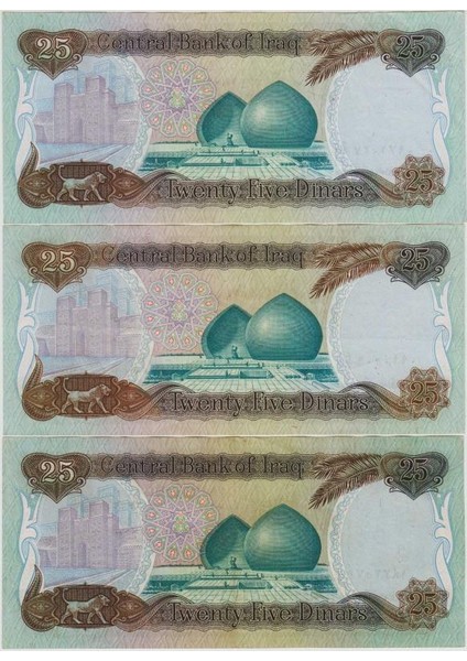 Irak 25 Dinar 1986 Saddam Hüseyin Dönemi Çok Çok Temiz+ Kondisyon. fiyatları