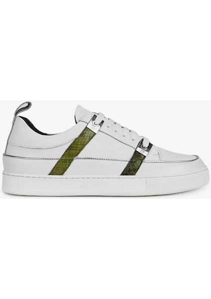Roberto Botticelli Erkek Hakiki Deri Beyaz Sneakers & Spor Ayakkabı