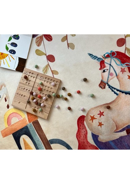 The Bloom- Unicorn Temalı Çocuk Odası Halısı