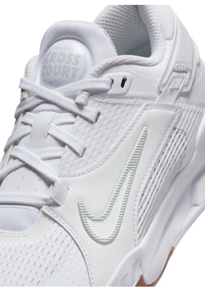 Beyaz Kız Çocuk Voleybol Ayakkabısı FN2231-100-NIKE Kıds Crosscourt Gs modelleri