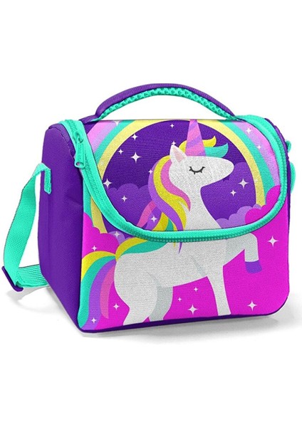 Kız Çocuk Mor Pegasus Yalıtımlı Ilkokul Beslenme Çantası