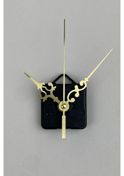 Saat Mekanizması, Akar Sessiz Duvar Saati Mekanizma, 14 mm Şaft, Akrep-Yelkovan-Saniye-(Askılı)Kısa modelleri