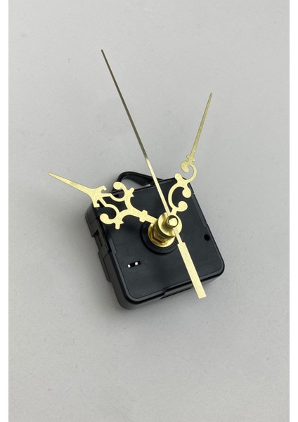 Saat Mekanizması, Akar Sessiz Duvar Saati Mekanizma, 14 mm Şaft, Akrep-Yelkovan-Saniye-(Askılı)Kısa indirimleri