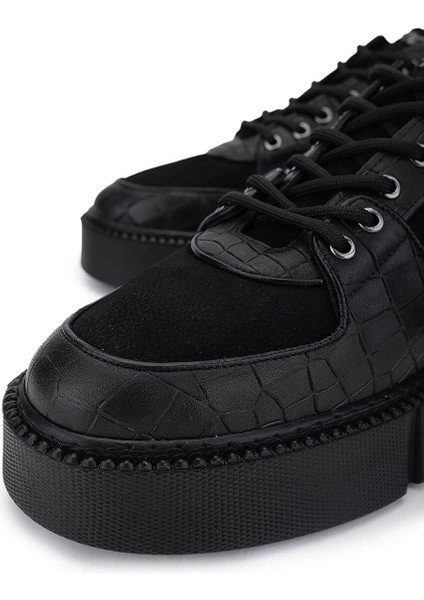 Erkek Hakiki Deri Siyah Sneakers & Spor Ayakkabı modelleri