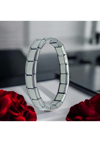 Italyan Charm Unisex Çelik Bileklik