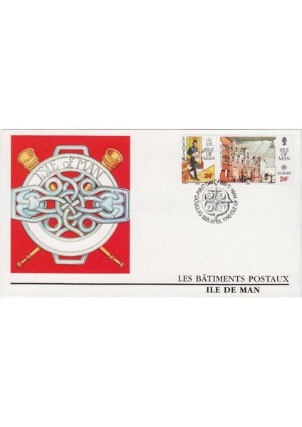 Man Adası 18 Nisan 1990 Ilk Gün Zarfı Fdc. Kraliçe Iı. Elizabeth.2