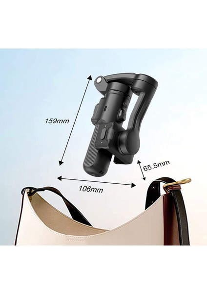 Gimbal Sabitleyici Lenyes LPH113 3 Eksenli Akıllı Stabilizatör Siyah