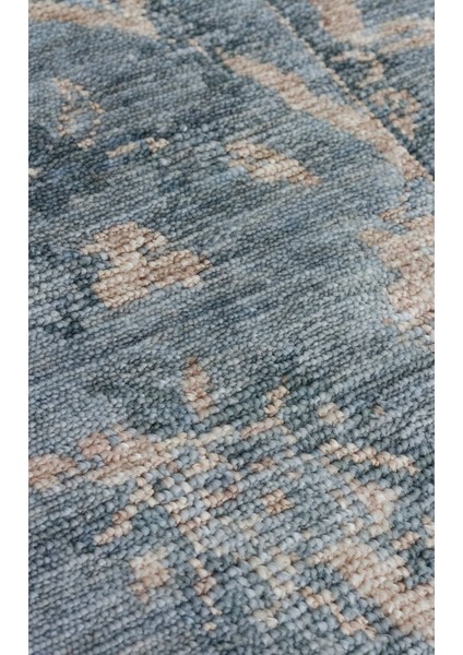 TF 07 SKY VIZON - TAFTAN - Pakistan Overdyed Tarzı Özel Hav Vermeyen ve El Emeği ile Özel Tezgahlarda Üretilen Uşak Halısı - TF 07 - 170*240