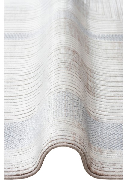 Mahal MHL 13 Krem Mavi - Viskon Halı | Sık Dokuma Salon Halısı