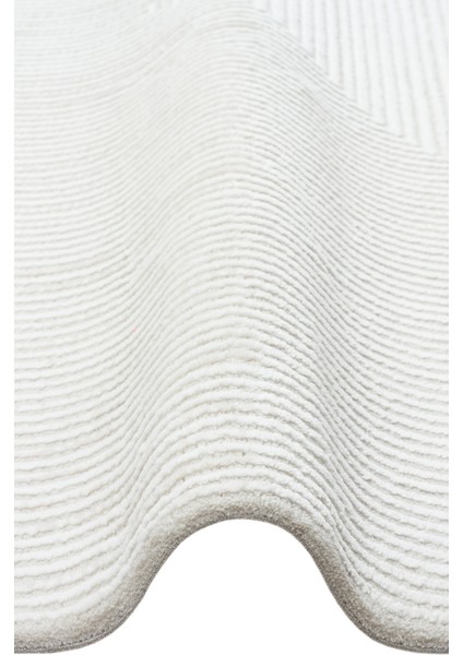 Lagos XW LGS 22 Krem Gri - Yıkanabilir Hav Vermez Modern Desenli Halı