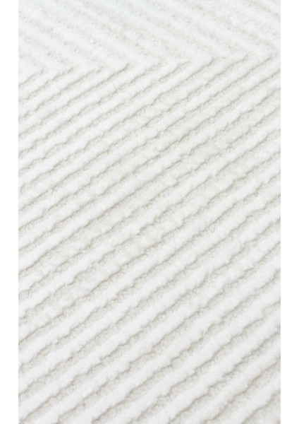 Lagos XW LGS 22 Krem Gri - Yıkanabilir Hav Vermez Modern Desenli Halı