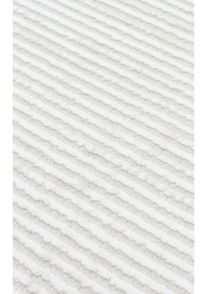 Lagos XW LGS 22 Krem Gri - Yıkanabilir Hav Vermez Modern Desenli Halı