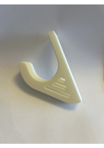 Bisiklet Kask Askısı Duvar Tipi – 3D Baskı - Pla - Düzenleyici Aparat - Duvar Askılık Vida Dahil Beyaz