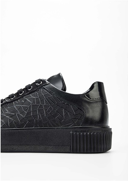 Erkek Hakiki Deri Siyah/siyah Sneakers & Spor Ayakkabı fırsatları