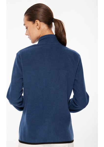 Indigo Kadın Kapüşon Yaka Standart Fit Polar Sweatshırt D3WL-SWT27