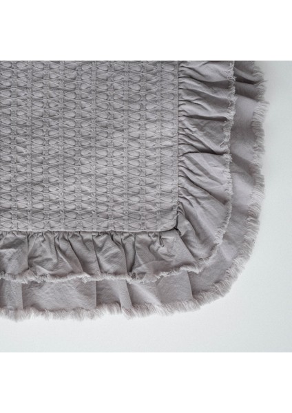 Ayda Çift Kişilik Nevresim Takımı %100 Organik Pamuk Dokuma Gri 200X220 cm fiyatları