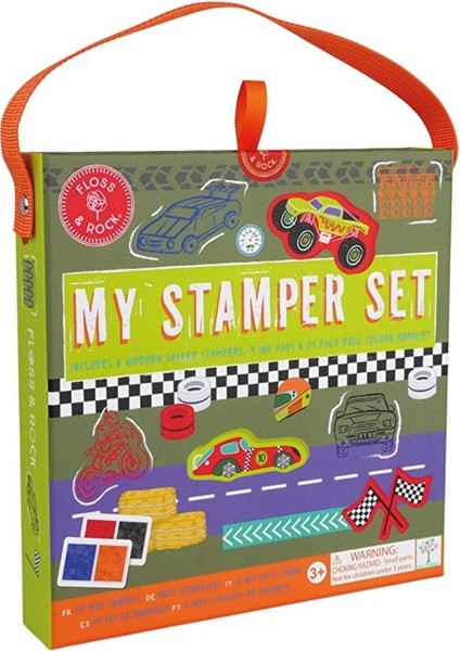 Floss & Rock Stamper Ahşap Baskı Seti / Cars